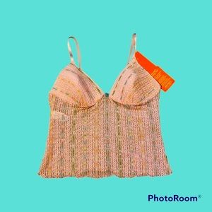 Warner’s Coquette bra lounge top (NWT)